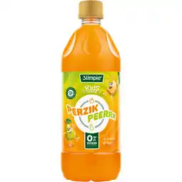 Jumbo Slimpie Kids Siroop Perzik Peerrr Smaak 580 ml aanbieding