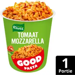 Jumbo Knorr Good Pasta Tomaat Mozzarella 72 g aanbieding