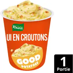 Jumbo Knorr Good Potatoes Ui en Croutons 48 g aanbieding