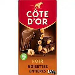 Jumbo Côte d'Or Bloc Pure Chocoladereep Hele Hazelnoten 180g aanbieding