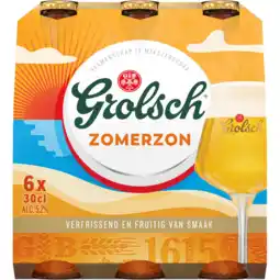 Jumbo Grolsch Zomerzon Flessen 6 x 300 ml aanbieding