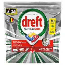 Jumbo Dreft Platinum Plus, Citroen, Vaatwascapsules 30 X aanbieding