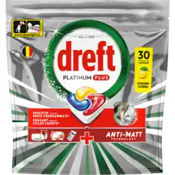 Jumbo Dreft Platinum Plus, Citroen, Vaatwascapsules 30 X aanbieding