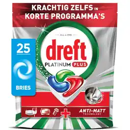 Jumbo Dreft Platinum Plus Bries, Vaatwascapsules 25 X aanbieding