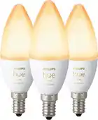 Coolblue Philips Hue Kaarslamp White Ambiance E14 3-pack aanbieding