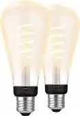 Coolblue Philips Hue Filament White Ambiance Edison XL 2-pack aanbieding