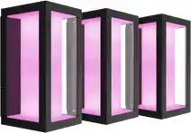 Coolblue Philips Hue Impress muurlamp White and Color zwart smal 3-pack aanbieding