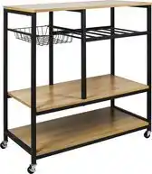 Bol.com ERRO Keukentrolley op wieltjes - keukenrek - keukenkast - 80x40x85cm aanbieding