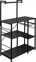 Bol.com ERRO Keukenrek - keukenkast- met lade - 90x40x132cm - zwart aanbieding