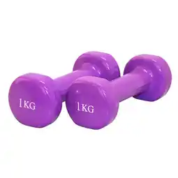 Bol.com Focus Fitness - Vinyl Dumbbell - 2 x 1 kg - Paars aanbieding