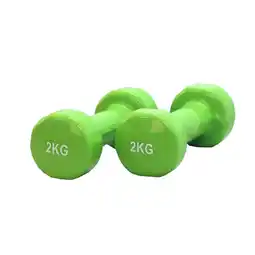 Bol.com Focus Fitness - Vinyl Dumbbell - 2 x 2 kg - Groen aanbieding