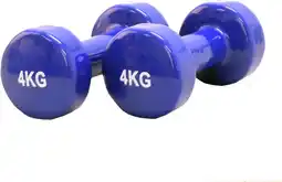 Bol.com Focus Fitness - Vinyl Dumbbell - 2 x 4 kg - Blauw aanbieding