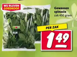 Nettorama Gewassen spinazie aanbieding