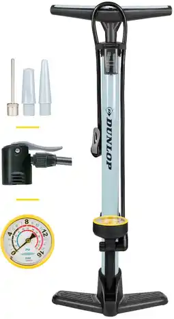 Bol.com Dunlop Fietspomp met drukmeter - Frans ventiel pomp voor fiets - staand model aanbieding