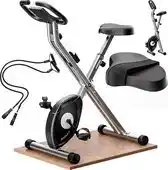 Bol.com Sportana Hometrainer - Fitness - Fietstrainer - Inklapbaar - Zilver aanbieding