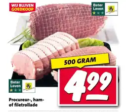 Nettorama Procureur-, ham- of filetrollade aanbieding