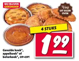 Nettorama Gevulde koek, appelkoek of boterkoek aanbieding
