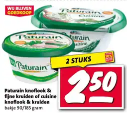Nettorama Paturain knoflook & fijne kruiden of cuisine knoflook & kruiden aanbieding