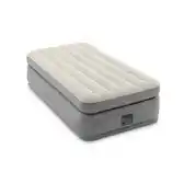 Bol.com Intex luchtbed Prime Comfort - 1 persoons - 99 x 191 x 51 cm - grijs / beige - met ingebouwde pomp aanbieding