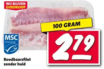 Nettorama Roodbaarsfilet zonder huid aanbieding
