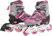 Bol.com Street Rider Inlineskates Junior Aluminium Roze/grijs Mt 29-32 aanbieding