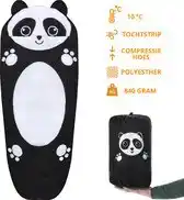 Bol.com Dutch Mountains Kinderslaapzak Panda - 170 x 70cm Polyester - Zacht en Lichtgewicht - Opberghoes aanbieding