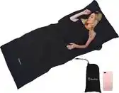 Bol.com Beefree lakenzak - dunne slaapzak - liner - 220x90 cm - zwart aanbieding