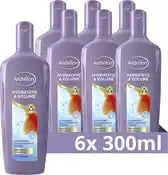 Bol.com Andrélon Shampoo - Hydratatie & Volume - verrijkt met abrikoos en arganolie - 6 x 300 ml aanbieding