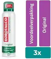 Bol.com Borotalco Original spray - 3 stuks - voordeelverpakking aanbieding