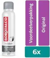 Bol.com Borotalco Deo Spray Invisible - Voordeel verpakking 2 x 150 ml aanbieding