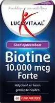 Bol.com Lucovitaal Biotine 10.000 mcg Forte 60 zuigtabletten aanbieding