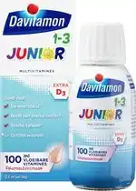 Bol.com Davitamon Junior 1+ vloeibare vitamines - multivitamine kinderen - framboos - 100 ml aanbieding