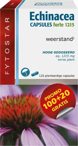 Bol.com Fytostar Echinacea Forte - Supplement - Weerstand - Met Echinacea - 120 plantaardige capsules aanbieding