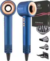 Bol.com Mellian SecretBlow Föhn - Fohn met Diffuser - Krachtige Ionische Haardroger Krullen 110.000RPM aanbieding