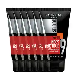 Bol.com L’Oréal Paris Studio Line Indestructible 48H Extreme Gel - 6 x 150 ml - Gel aanbieding
