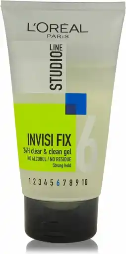 Bol.com L'Oréal Paris Studio Line Invisi Fix 24H Clear & Clean Gel - 150 ml - Strong aanbieding