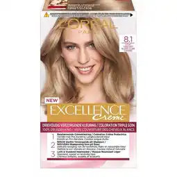 Bol.com L’Oréal Paris Excellence Crème 8.1 - Licht Asblond - Permanente Haarverf - haarverf aanbieding