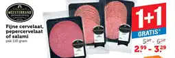 Coop Fijne cervelaat, pepercervelaat of salami aanbieding