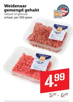 Coop Weidenaar gemengd gehakt aanbieding
