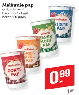 Coop Melkunie pap aanbieding