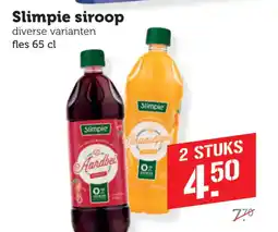 Coop Slimpie siroop aanbieding