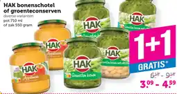 Coop HAK bonenschotel of groenteconserven aanbieding