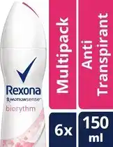 Bol.com Rexona W Deo Ultra Dry Biorythm 150ML 6x aanbieding