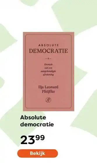 The Read Shop Absolute democratie aanbieding