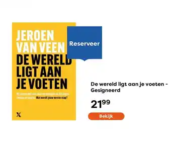 The Read Shop De wereld ligt aan je voeten - Gesigneerd aanbieding