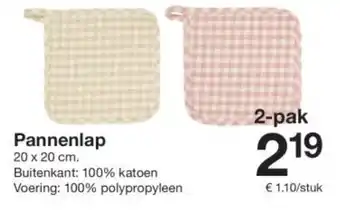 Zeeman Pannenlap aanbieding