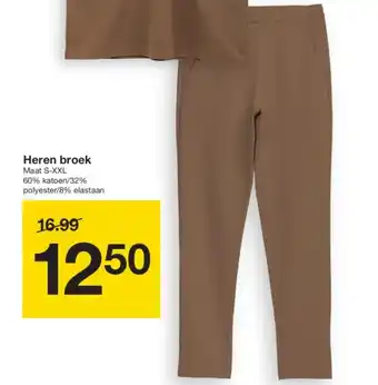 Zeeman Heren broek aanbieding