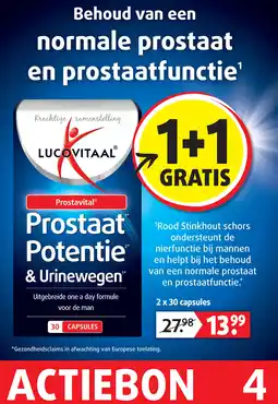 Lucovitaal Behoud van een normale prostaat en prostaatfunctie' aanbieding