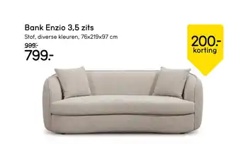 Leen Bakker Bank Enzio 3.5 zits aanbieding