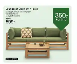 Leen Bakker Loungeset Clermont 4-delig aanbieding